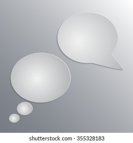 Speech bubbles vector 