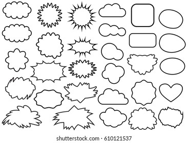 speech bubbles vector