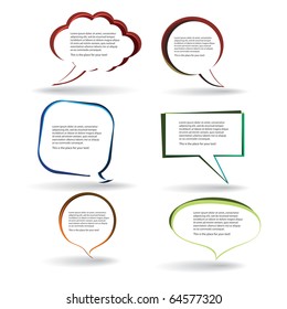  Speech bubbles vector