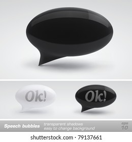 Speech bubbles. Vector