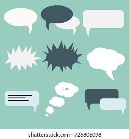 speech bubbles vector art design