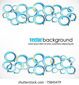 speech bubbles vector background