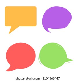 Speech bubbles vector collection