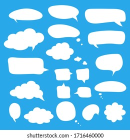 Speech bubbles Vector design for comments, dialogs, social media