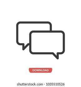 Speech bubbles vector icon 