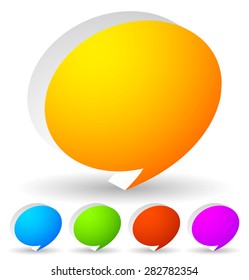Speech bubbles vector icon