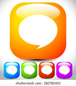 Speech bubbles vector icon