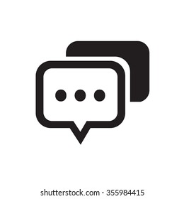 Speech bubbles, vector icon