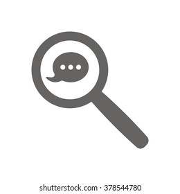 Speech bubbles, vector icon