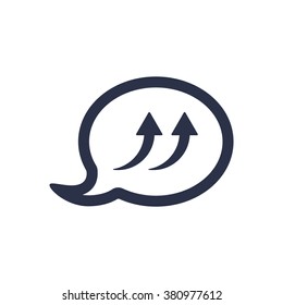 Speech bubbles, vector icon