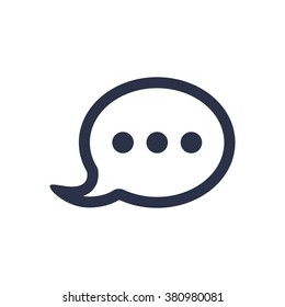 Speech bubbles, vector icon