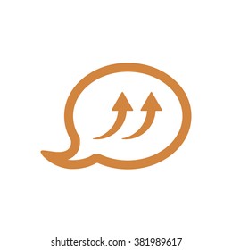 Speech bubbles, vector icon