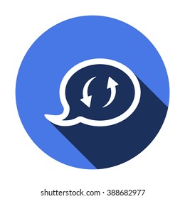 Speech bubbles, vector icon