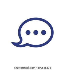 Speech bubbles, vector icon