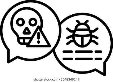 Speech bubbles vector icon. Can be used for printing, mobile and web applications.