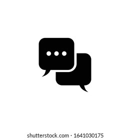 Speech bubbles vector icon illustration