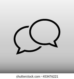 Speech Bubbles Vector Icon Illustration