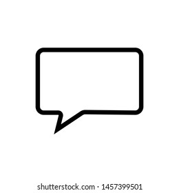 Speech Bubbles vector icon on a white background