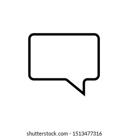 Speech Bubbles Vector Icon On Modern White Background