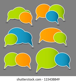 Speech bubbles vector illustration