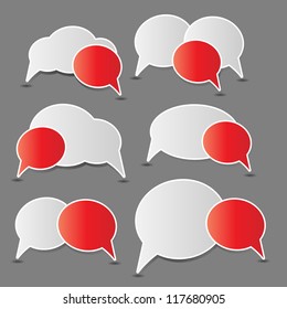 Speech bubbles vector illustration