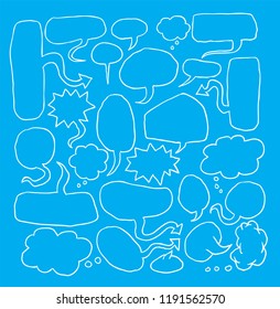 speech bubbles, vector illustration.