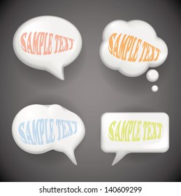 Speech Bubbles, Vector Illustration