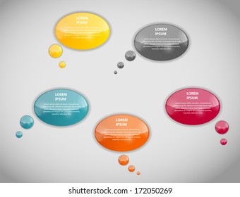 Speech bubbles vector illustration