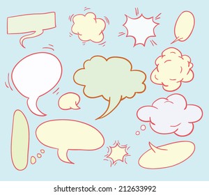 speech bubbles, vector illustration.