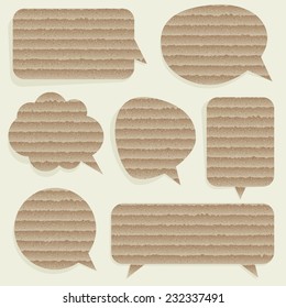 Speech bubbles. Vector set.