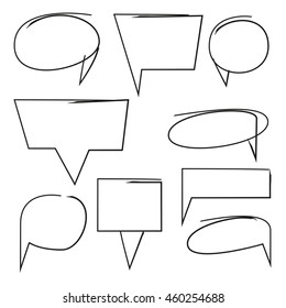 speech bubbles vector set