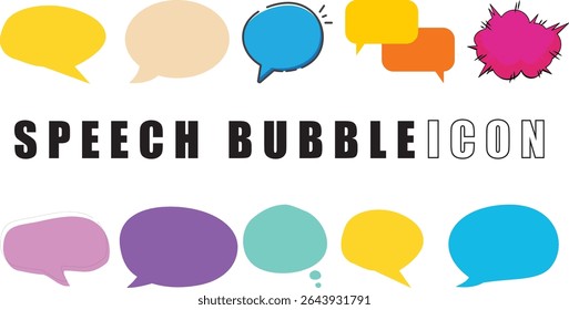 Speech bubbles vector set collection,comic speech,comic, cartoon, talking illustration design