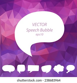 Speech bubbles vector set, EPS10