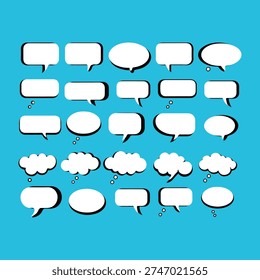 Speech Bubbles, White Speech Bubbles, White Speech Bubbles Collection