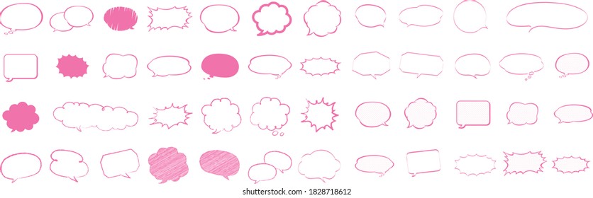 Speech bubbles word box cartoon