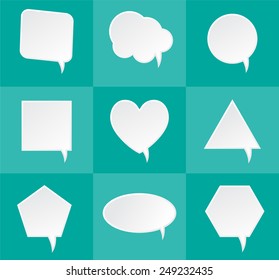 Speech bubbles.Abstract vector illustration.