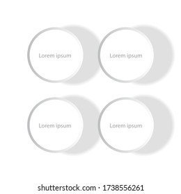 Speech bubbles/Cells for text placement on shaded background