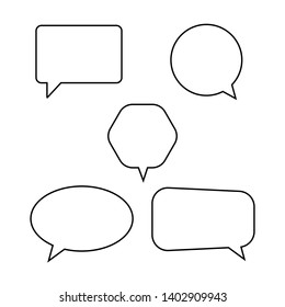 Speech bubbles.Flat design for business financial marketing banking advertising web concept cartoon illustration. 