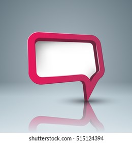 Speech bubl icon. Dialog box info. Abstract infographic.