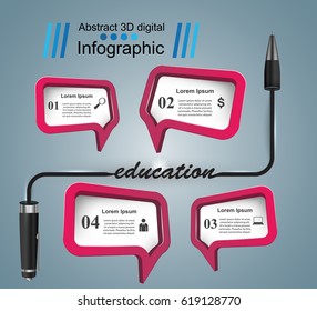 Speech bubl icon. Dialog box info. Abstract infographic.