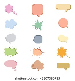 Speech buble element vector design
