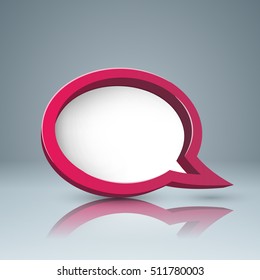 Speech buble icon. Dialog box info. Abstract infographic.