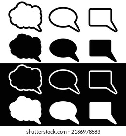 Speech buble icon for your design.