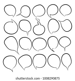 Speech buble illustration. Vector Illustration. EPS 10