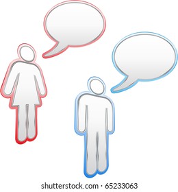 Speech business concept. Vector illustration.