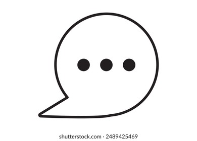 Speech buuble, dialogue, chat, communication thin line icons. For website marketing design, logo, app, template, ui, etc. Vector illustration.