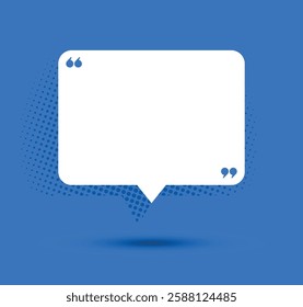 Speech chat bubble box template  for inspirational text design