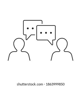 Speech chat icon design. isolated on white background. Vector illustration.