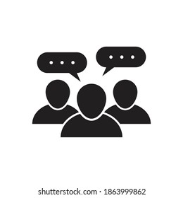 Speech chat icon design. isolated on white background. Vector illustration.