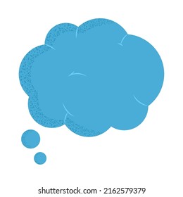 speech cloud icon on white background